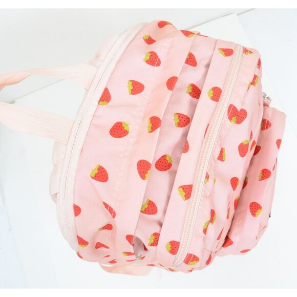 JanSport Strawberry Shower Big Student 17.5" Backpack School Bag Daypack - Picture 6 of 12